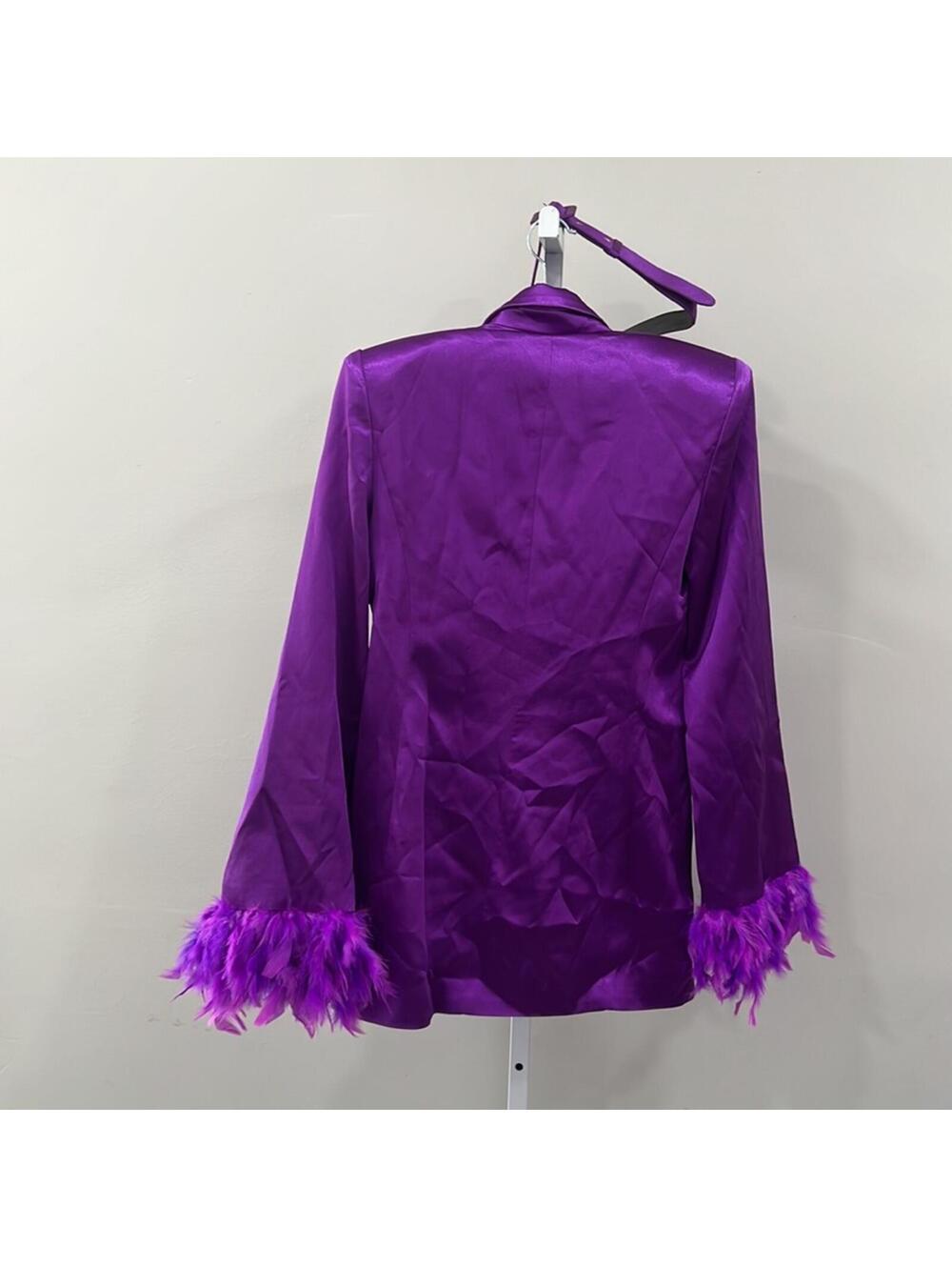 BRONX AND BANCO Odessa Blazer Dress in Purple - Picture 7 of 9